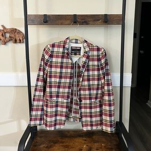 Jcrew plaid blazer